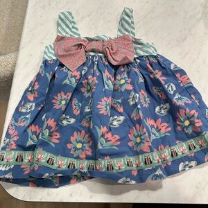 MATILDA JANE Girls Size 4 4T Sleeveless  Tunic Top Bow